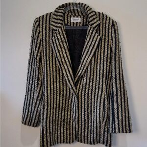 VTG Giancarlo Ferrari Striped Wool Blazer, Size M